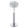 Titanium Alloy G23 Rose Flower Lip Stud Ear Bone Stud Insert Pin Style Tongue Stud Nose Stud Direct From Factory Source
