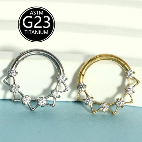 picture_9fe6683d-10d4-47e7-a6be-8e1ac95ba82f(2) New Fashionable Titanium Nose Ring F136 Hollow Zircon Unisex Creative Nose Jewelry Geometric Pattern Wedding Birthday Party