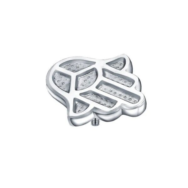 Titanium Alloy F136 Cat Claw Lip Studs Floral Implant Grade Human Piercing Jewelry Polished Finish Anniversary Birthday Party Festive