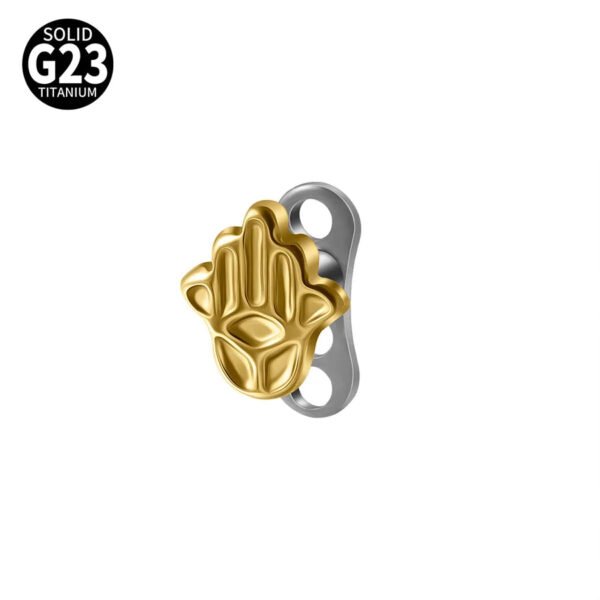 G23 Titanium Alloy Butterfly Skull Heart Piercing Studs Under-Skin Jewelry Skin Animal Snake Dolphin Bone Studs