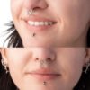 F136 Titanium Barbed Heart Shaped Nose Ring Ear Bone Stud Lip Stud Punk Style Body Piercing Jewelry