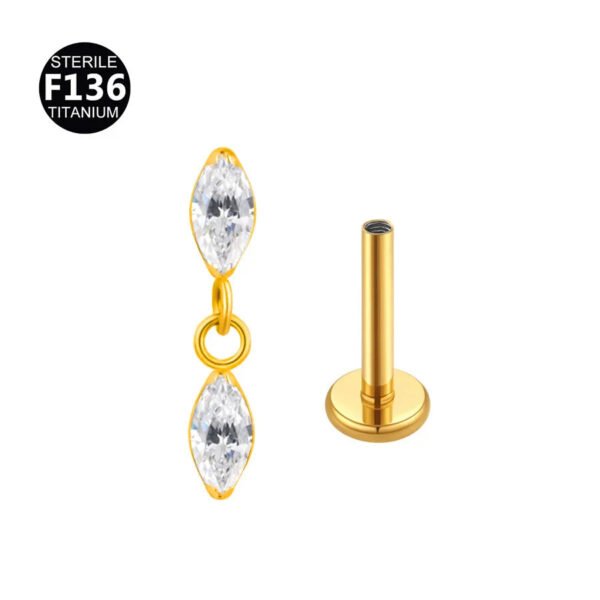 picture_ab1dbc2a-9bf1-4077-8a90-7485adf8b956(2) Titanium Alloy 0.9 Tooth Pendant Micro-Set Zircon Flat Bottom Rod Piercing Earrings Heart Star Studs Unisex Fashion Jewelry