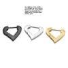 Hand Polished Stainless Steel Titanium Quadrilateral Rhombus Triangle Ear Studs Unisex Geometric Wedding Piercing Jewelry