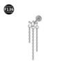 picture_abb9cdb2-05a6-4f90-94aa-944be64d1fd3(2) Titanium Alloy 0.9 Tooth Pendant Micro-Set Zircon Flat Bottom Rod Piercing Earrings Heart Star Studs Unisex Fashion Jewelry