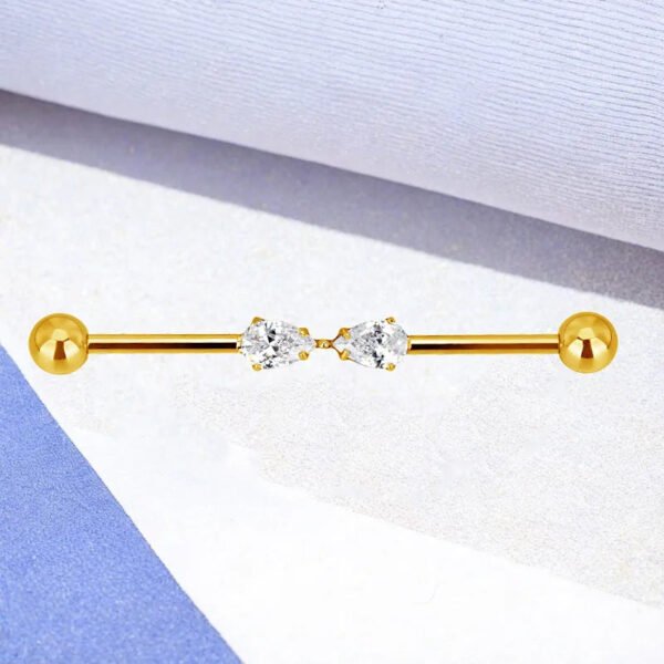 Fashionable Heart/Butterfly F136 Piercing Ear Bridge Trendy Titanium Alloy Male Female Universal Ear Studs