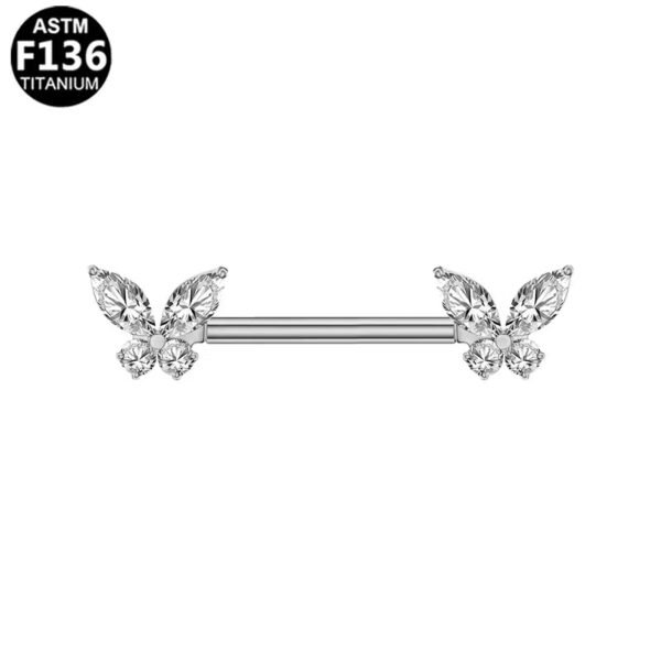 picture_acc7338f-dada-4277-9970-eafa5a0d4739(2) Butterfly Heart Shaped Titanium Alloy Piercing Set With Zirconia Stones Fashionable Style Chest Decorations