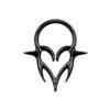 F136 Titanium Barbed Heart Shaped Nose Ring Ear Bone Stud Lip Stud Punk Style Body Piercing Jewelry
