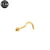Classic Titanium Alloy Nose Studs Zirconia S Rod Piercing Jewelry Style Ball Pattern Universal Plating