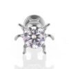 1Pcs G23 Titanium Alloy Heart Bee Star Zircon Lip Stud Ear Bone Stud Ear Stud Trendy Cartilage Piercing Jewelry