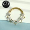 picture_b569cc0b-7ce1-4419-88ea-4ea241652105(3) New Fashionable Titanium Nose Ring F136 Hollow Zircon Unisex Creative Nose Jewelry Geometric Pattern Wedding Birthday Party