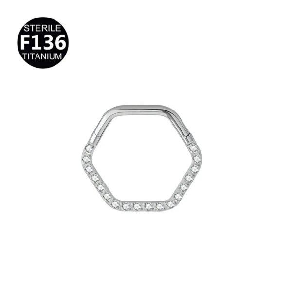 picture_b7c38eb6-f85b-431a-8662-a48788630922(3) Luxury Titanium Alloy Hexagonal Flower Nose Ring Ear Ring Body Piercing Jewelry Geometric Pattern Unisex Fashion Accessories