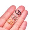 F136 Titanium Barbed Heart Shaped Nose Ring Ear Bone Stud Lip Stud Punk Style Body Piercing Jewelry