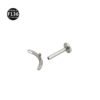 F136 Titanium Anchor Pendant Internal Thread Lip Stud Moon Maple Leaf Smiley Face Pendant Zircon Earring Lip Ring 0.9 Thread