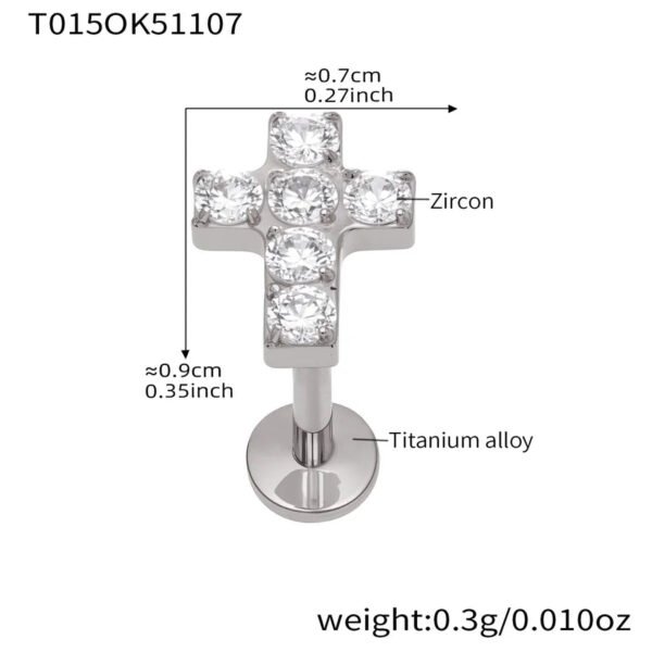 picture_bb453b20-0ff5-4b89-90a8-350d8a7d43fb(2) Satan's Child Piercing Mermaid Lip Stud Titanium Alloy Stud Sweet Cool Hot Girl Piercing Titanium Alloy Zircon Lip Ring Titanium Alloy Jewelry