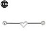 Fashionable Heart/Butterfly F136 Piercing Ear Bridge Trendy Titanium Alloy Male Female Universal Ear Studs