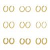 Versatile Fashion Exquisite Simple Daily Light Luxury Niche High-End Plain Hoop Titanium Steel Vacuum Electroplated Earrings
