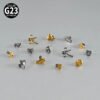 G23 Titanium Alloy Butterfly Skull Heart Piercing Studs Under-Skin Jewelry Skin Animal Snake Dolphin Bone Studs