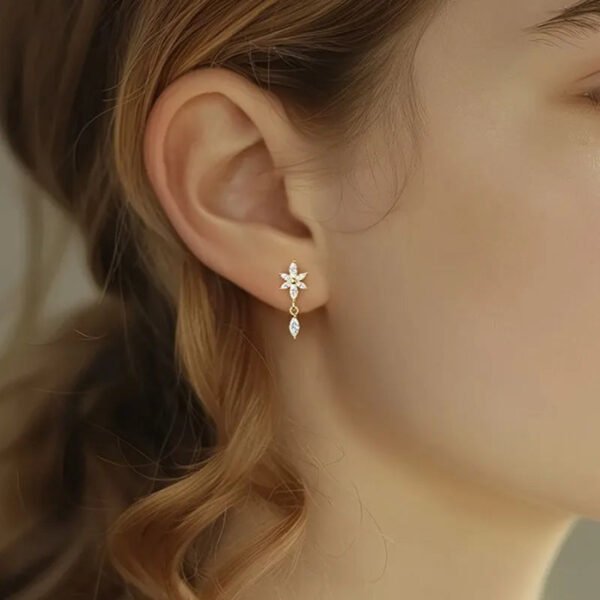 F136 Titanium, 14k Gold Plated, White Gold, Stud, Flat Back, Internal Thread, Lip, Ear, Cartlidge, Vertical Labret, Dangle, Elegant, Tree, Star, Leaves.