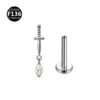 picture_c1cc32d3-af56-4c88-8a8e-e2b91921a5a9(2) Titanium Alloy F136 Titanium Threaded Set Diamond Lock Dragon Four-Pointed Star Pendant Stud Lip Bone Ear Piercing Jewelry