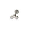 picture_c20541a7-0c6a-410b-aff9-f2b3a3c3e1dc(2) G23 Titanium Stud Earrings Set With Zirconia Plug Style Flat Bottom Lip Studs Titanium Alloy Lip Ring Piercing Jewelry