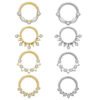 picture_c7cd0db6-3a33-426a-a2ac-2928c5bf1295(2) Titanium Alloy G23 Nose Ring Jewelry Women's Body Piercing Zircon Earrings Hoops Fashionable Unisex