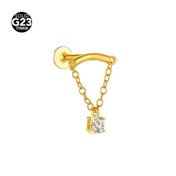 F136 Titanium, Alloy, Hidden Helix, Chain, Pendant, 0.9, Piercing Jewellery, Ear Cartridge, Stud, Lip, Vertical Labret, Flat Back, Drop, Earring, Unisex, Flower, Triangle.