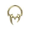 Titanium Alloy Zircon Moon Ring Ear Bone Ring Piercing Seamless Hoop Unisex Tooth Shaped Nose Ring Earring For Wedding Birthday Party Festival