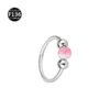 F136 Titanium Alloy, Ear, Ring, Stud, 1.0x8mm, Closed Loop, Nose, Septum, Clicker.