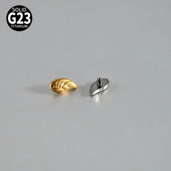 G23 Titanium Alloy Butterfly Skull Heart Piercing Studs Under-Skin Jewelry Skin Animal Snake Dolphin Bone Studs