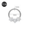 picture_d8a75ef6-1268-4b54-b8a5-b59b0e84c060(2) Luxury Titanium Alloy Hexagonal Flower Nose Ring Ear Ring Body Piercing Jewelry Geometric Pattern Unisex Fashion Accessories