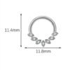 picture_d9599ff5-07a2-4fbb-9f91-ccd5b5919a2d(2) Titanium Alloy G23 Nose Ring Jewelry Women's Body Piercing Zircon Earrings Hoops Fashionable Unisex
