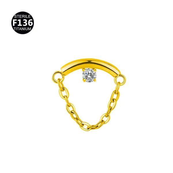 F136 Titanium, Alloy, Hidden Helix, Chain, Pendant, 0.9, Piercing Jewellery, Ear Cartridge, Stud, Lip, Vertical Labret, Flat Back, Drop, Earring, Unisex, Flower, Triangle.