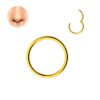F136 Titanium Alloy Basic Style Hoop Nose Ring Jewelry Piercing Accessory Round Shape Fashionable Unisex Decorative Body Ornament