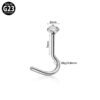 G23 Titanium, Single, Double Layer, Nose, Stud, Hoop, Chain, Piercing, Universal, Accessories, Zirconia, Split Ring, Geometric, Dangle, Between Earrings, Internal Thread, Screw, S Shape, Clicker, Vertical Labret.