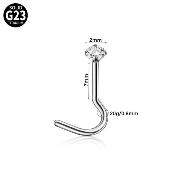 G23 Titanium, Single, Double Layer, Nose, Stud, Hoop, Chain, Piercing, Universal, Accessories, Zirconia, Split Ring, Geometric, Dangle, Between Earrings, Internal Thread, Screw, S Shape, Clicker, Vertical Labret.