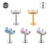 picture_ddcbca9c-1318-45f0-9d68-f1505bfd34be(2) Titanium F136 Crown, Ear Cartridge, Lip, Vertical Labret, Stud, Earrings, Horse Eye, Zirconia, Piercing Body Jewellery, Unisex, Internal Thread, Flat back.