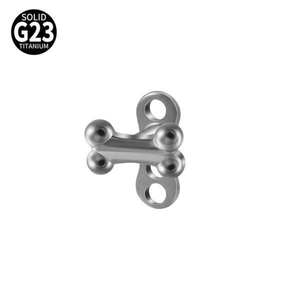 G23 Titanium Alloy Butterfly Skull Heart Piercing Studs Under-Skin Jewelry Skin Animal Snake Dolphin Bone Studs