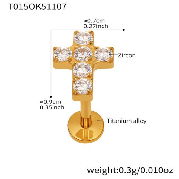 picture_e1346166-1c4f-44cc-b5f8-e33f85a43848(2) Satan's Child Piercing Mermaid Lip Stud Titanium Alloy Stud Sweet Cool Hot Girl Piercing Titanium Alloy Zircon Lip Ring Titanium Alloy Jewelry