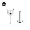 picture_e2519569-07f1-46ca-b0f4-9d8e2df0a5d3(2) Titanium Alloy 0.9 Tooth Pendant Micro-Set Zircon Flat Bottom Rod Piercing Earrings Heart Star Studs Unisex Fashion Jewelry