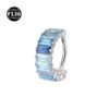 F136 Titanium Alloy, Ear, Hoop, Stud, Rainbow, Ice, Sugar, Ring, Geometric, Zirconia