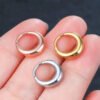 G23 Titanium Elliptical Seamless Piercing Nose Ring Ear Ring Body Piercing Jewelry Lip Ring Unisex Fashion Accessory