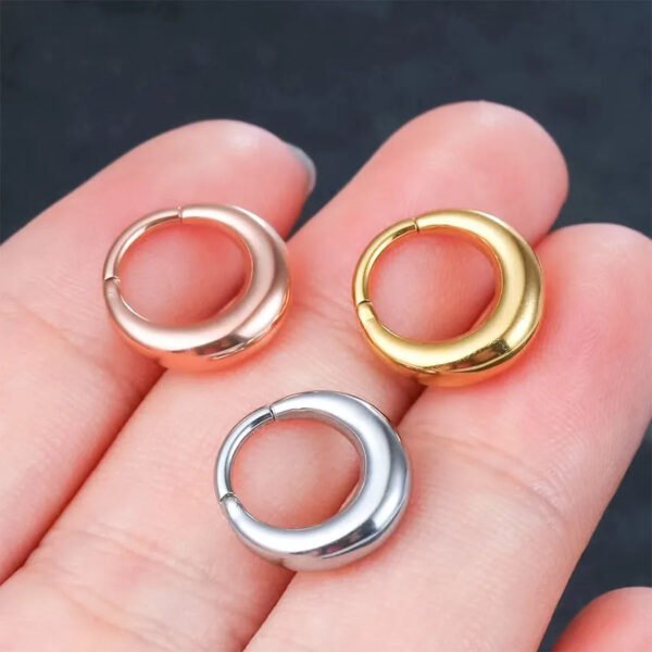 G23 Titanium Elliptical Seamless Piercing Nose Ring Ear Ring Body Piercing Jewelry Lip Ring Unisex Fashion Accessory
