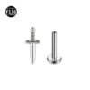 picture_e744e4f3-2c6b-4366-9f74-1ecde71e8355(2) Titanium Alloy 0.9 Tooth Pendant Micro-Set Zircon Flat Bottom Rod Piercing Earrings Heart Star Studs Unisex Fashion Jewelry
