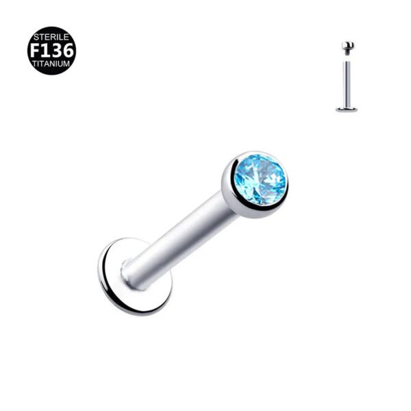 G23 Titanium, Rose, Gold, Alloy, Ear Cartridge,Lip, Vertical Labret, Internal Thread, Bowl Shape,Piercing Jewellery, Geometric, Unisex, Simple, Dainty, Elegant.