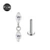 picture_e80e300b-2ff6-47e7-a769-b7e3fa936f0f(2) Titanium Alloy 0.9 Tooth Pendant Micro-Set Zircon Flat Bottom Rod Piercing Earrings Heart Star Studs Unisex Fashion Jewelry