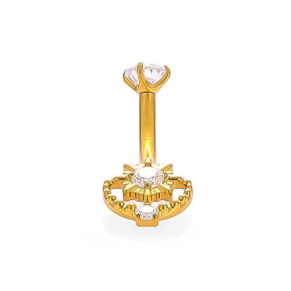 picture_e9b184d8-8dc1-412d-a500-2bd9f18f2183(2) 1Pcs F136 Titanium Zircon Belly Button Ring Heart Fish Cup Pendant G23 Titanium Alloy Body Piercing Jewelry Belly Button Stud Navel Ring