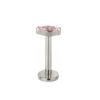 G23 Titanium Horse Ear, Cartridge, Lip, Stud, Geometric, Dainty, Zirconia, Colourful, Simple, Elegant, Vertical Labret, Internal Screw,