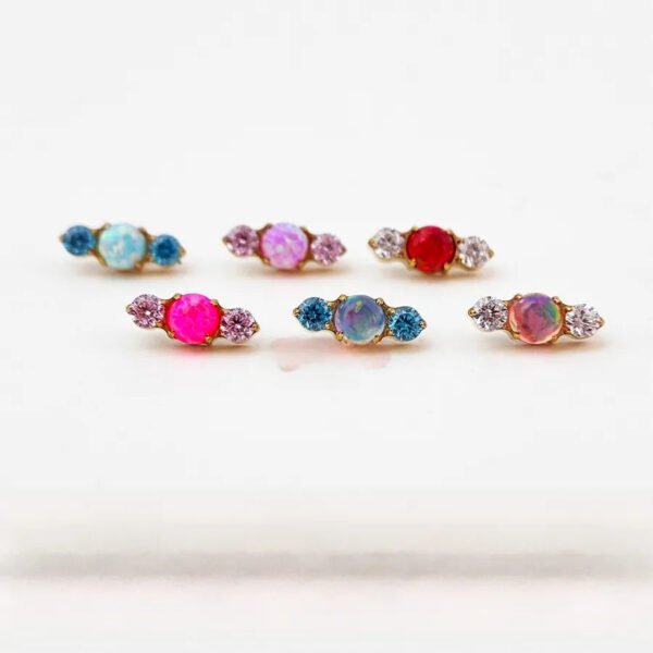 picture_ee1fdd81-92e5-4934-92a5-7c0543eeccf9(2) Titanium Alloy G23 Ear Studs Lip Rings Body Piercing Jewelry Aurora Jelly Candy Style Unisex Fashion Jewelry Ear Bone Studs