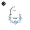 picture_eec81fad-6eb2-473c-bd3c-be9a93cdf7a4(2) Titanium Alloy Square Color Spliced Zircon Nose Ring Nasal Septum Piercing Jewelry For Men And Women Suitable For Wedding And Birthday