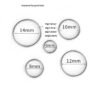 F136 Titanium Alloy Basic Style Hoop Nose Ring Jewelry Piercing Accessory Round Shape Fashionable Unisex Decorative Body Ornament